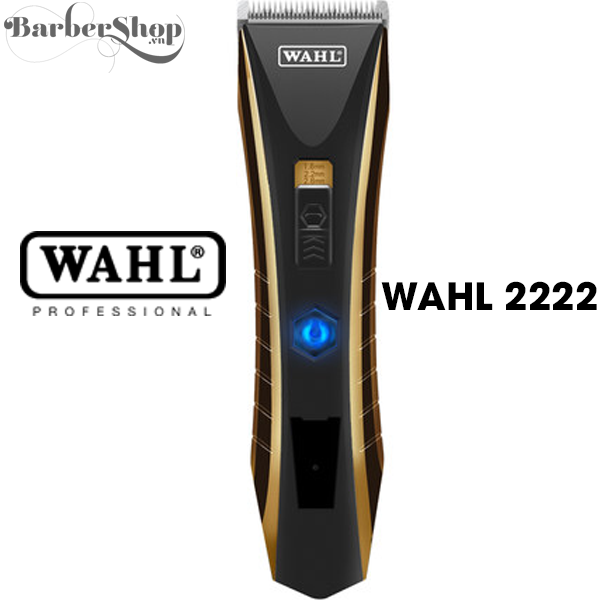 Tông Đơ Cắt Tóc WAHL 2222   Tông đơ cắt tóc Wahl 2222 là mẫu tông đơ thế hệ mới với thiết kế sang trọng, nhưng lại vô cùng mạnh mẽ. Đặc biệt tông wahl 2222 dễ dàng tùy biến độ dài của lưỡi một cách mượt mà, cùng với cải tiến vượt trội về thời gian sử dụng của pin lên đến 280 phút.