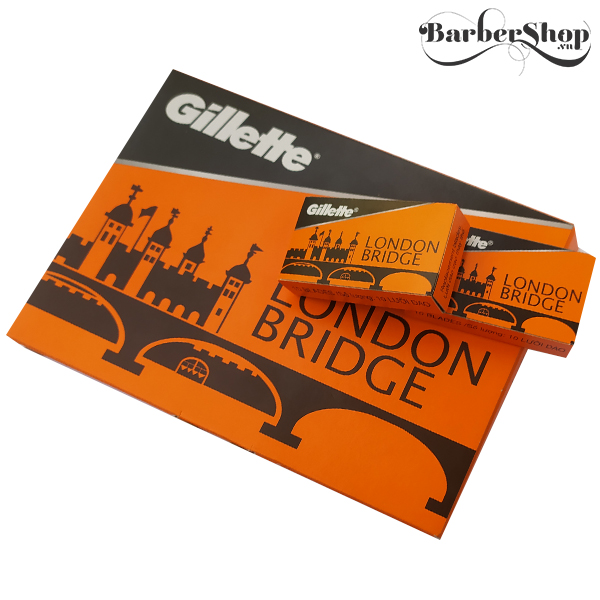 Hộp 100 lưỡi lam Gillette - London Bridge (Cam)