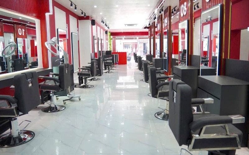 Hình ảnh thực tế dàn ghế barber Nội Thất Minh Thi