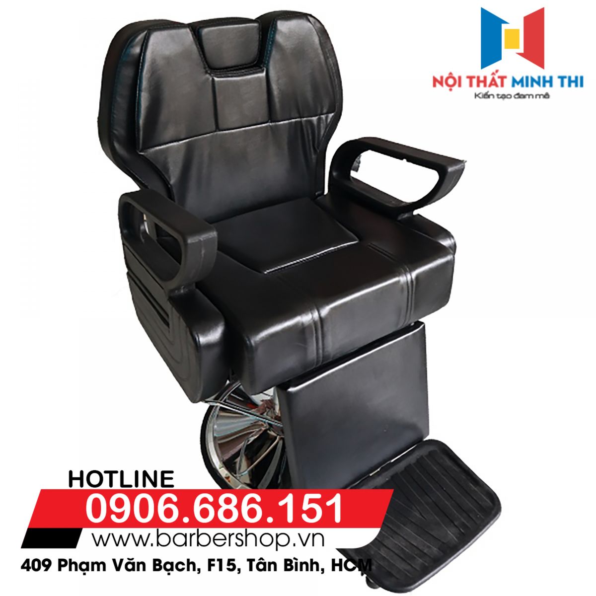 Ghế cắt tóc nam barber BX-404 (mâm lớn)