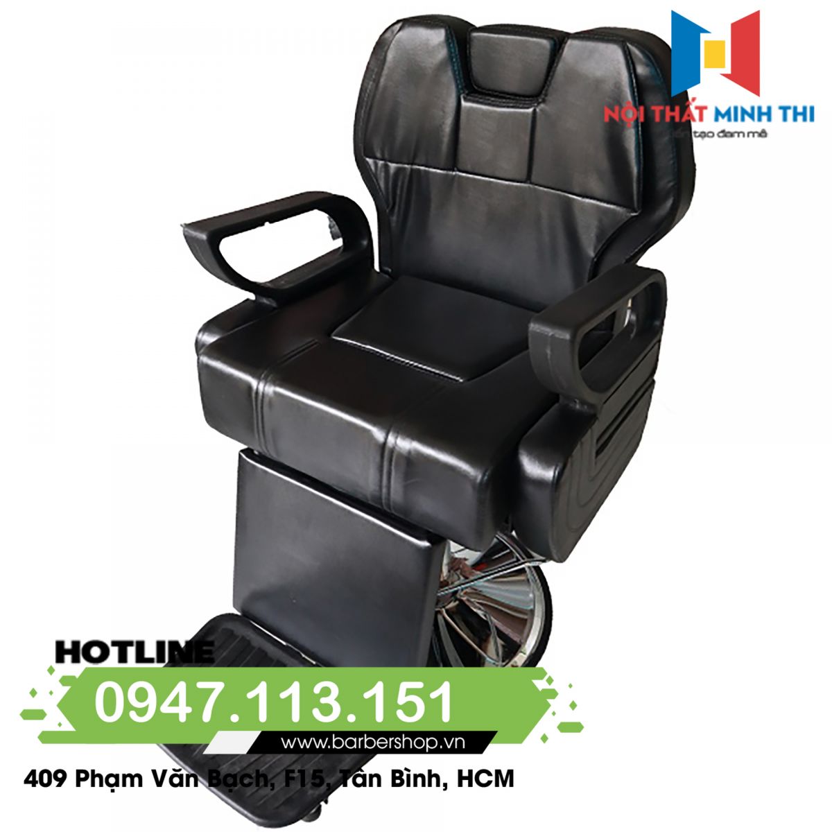 Ghế cắt tóc nam barber BX-404 (mâm lớn)