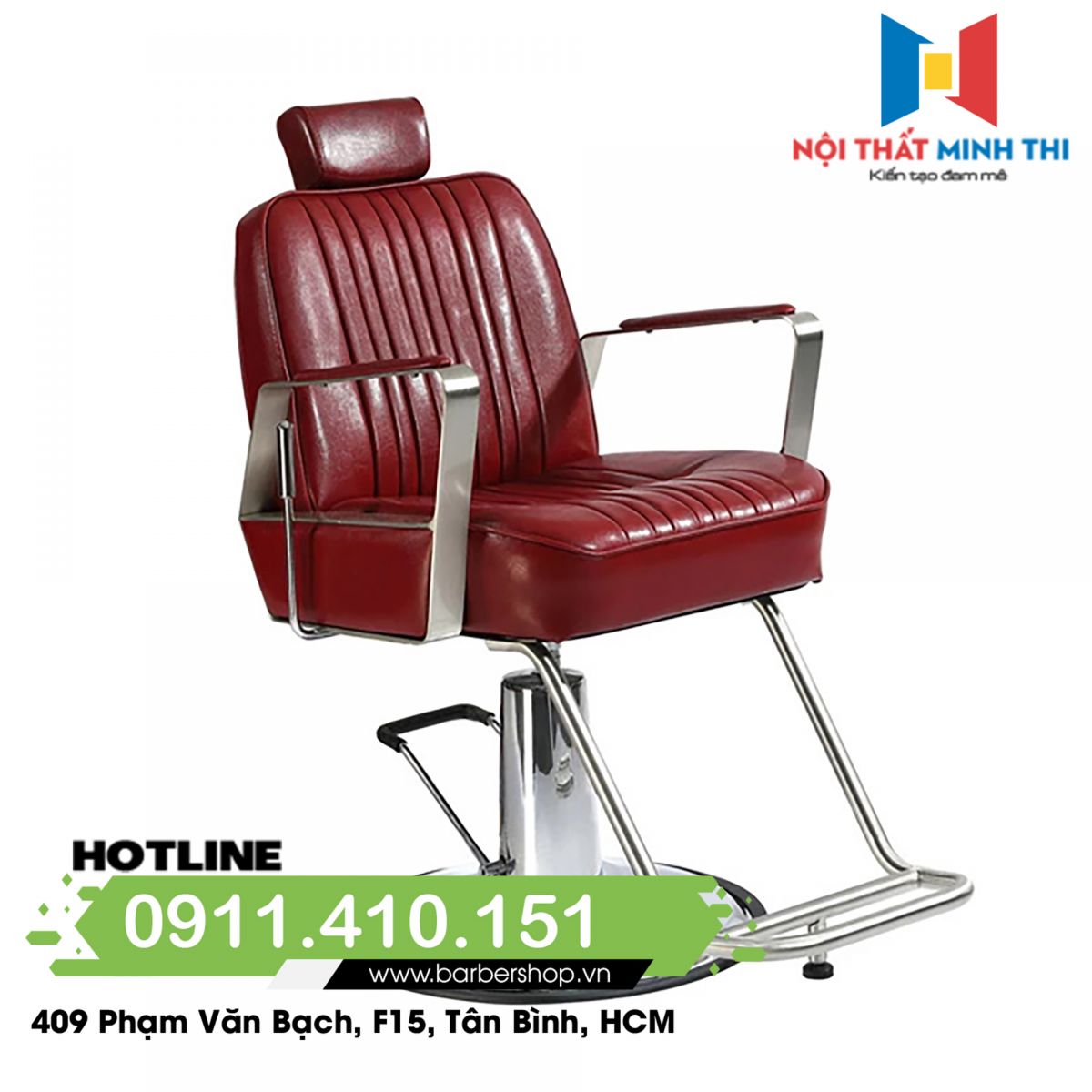 Ghế cắt tóc nam Barber BX-506 (RED)