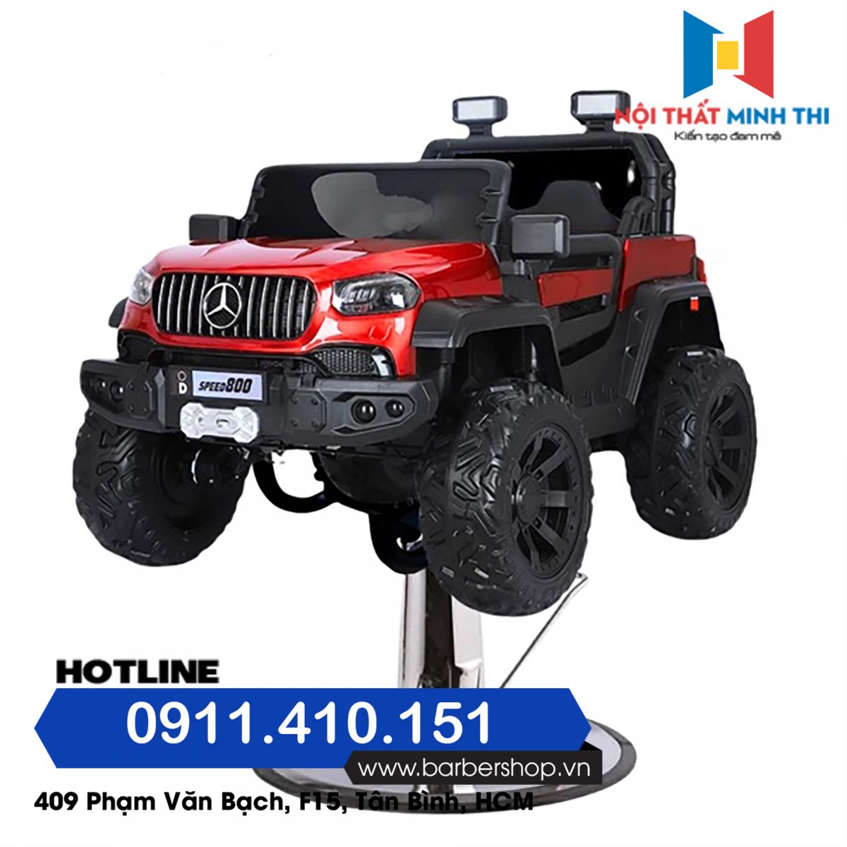 Ghế cắt tóc trẻ em BKID Mercedes GLX-850