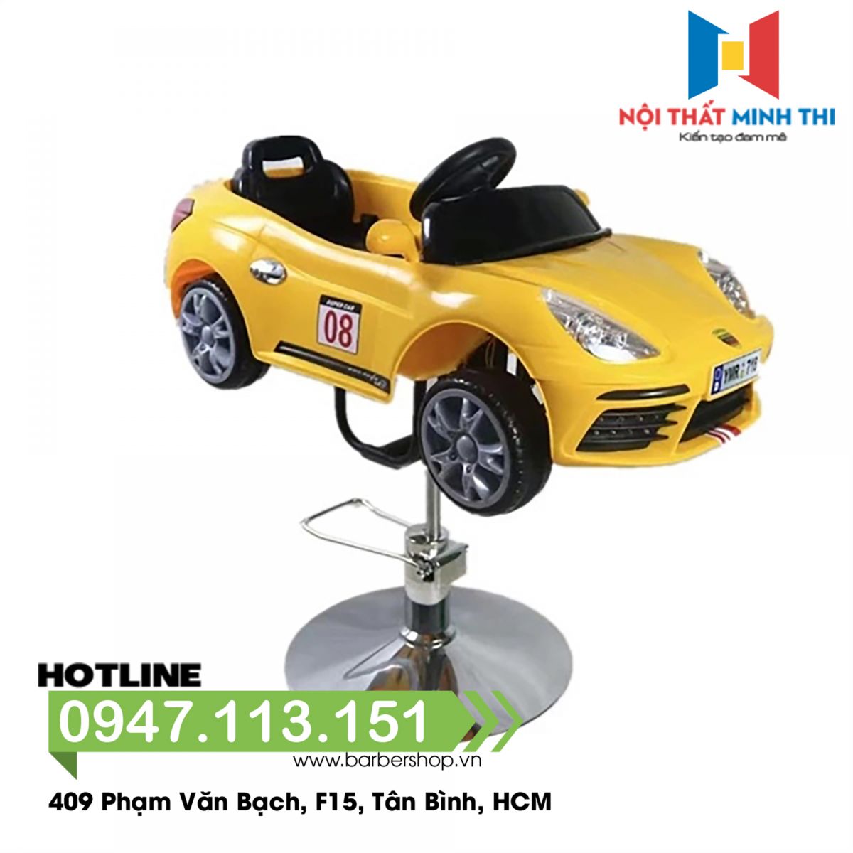 Ghế cắt tóc trẻ em BKID Porsche