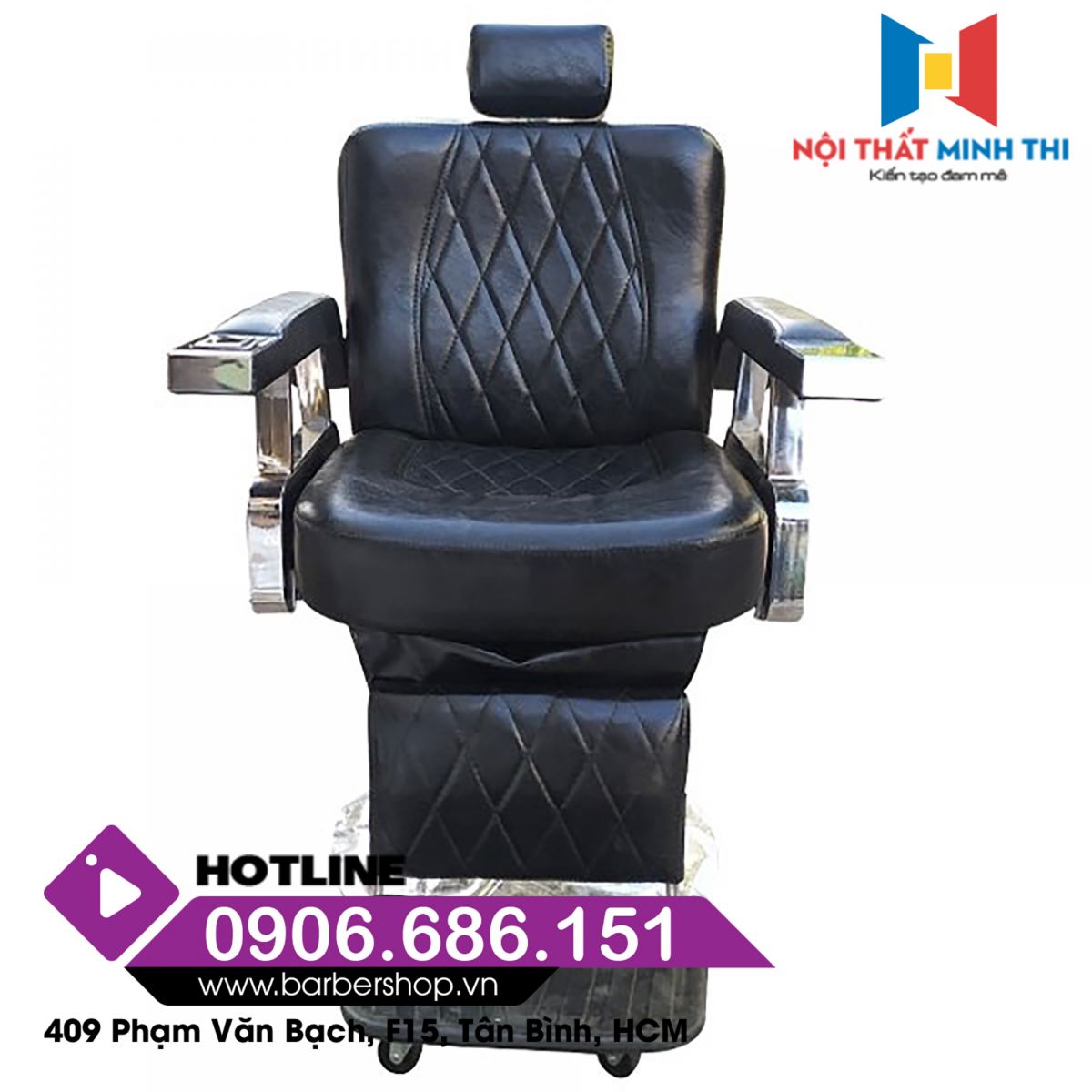 Ghế cắt tóc nam Barber BX-414 (Mâm nhỏ)