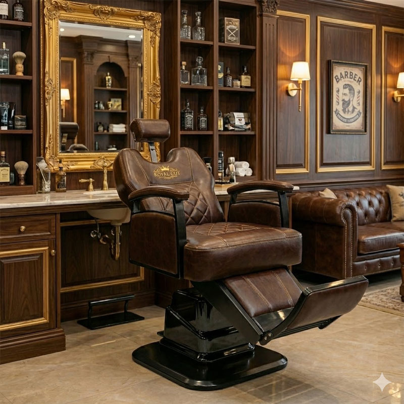 Ghế cắt tóc nam nâng hạ điện cao cấp BX-033V