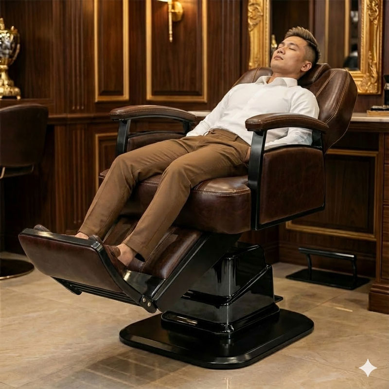 Ghế cắt tóc nam nâng hạ điện cao cấp BX-033V
