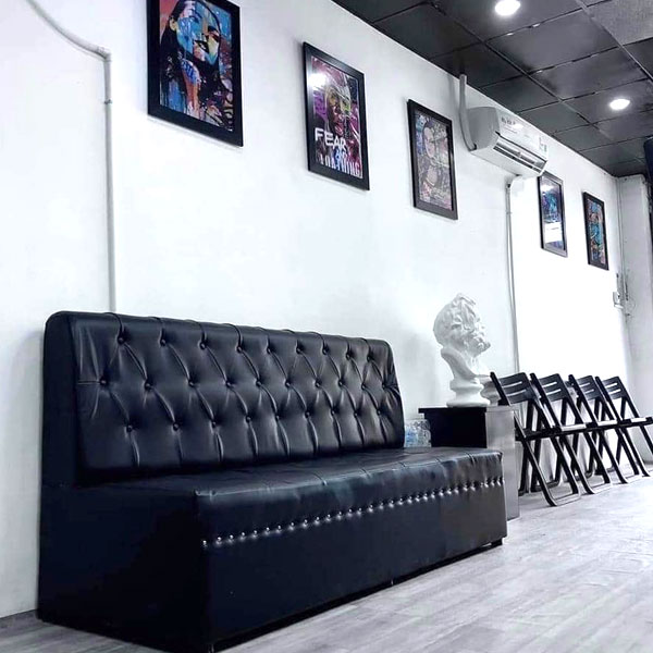 Ghế sofa chờ salon tóc Barber BW-308