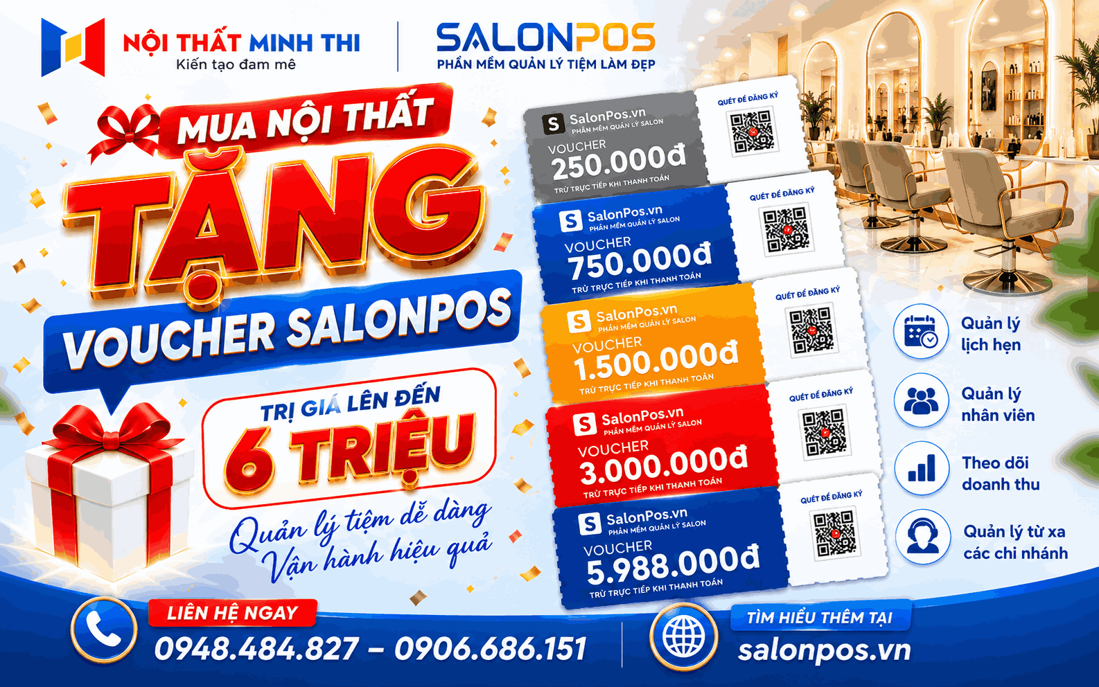 Mua nội thất nhận voucher salonpos